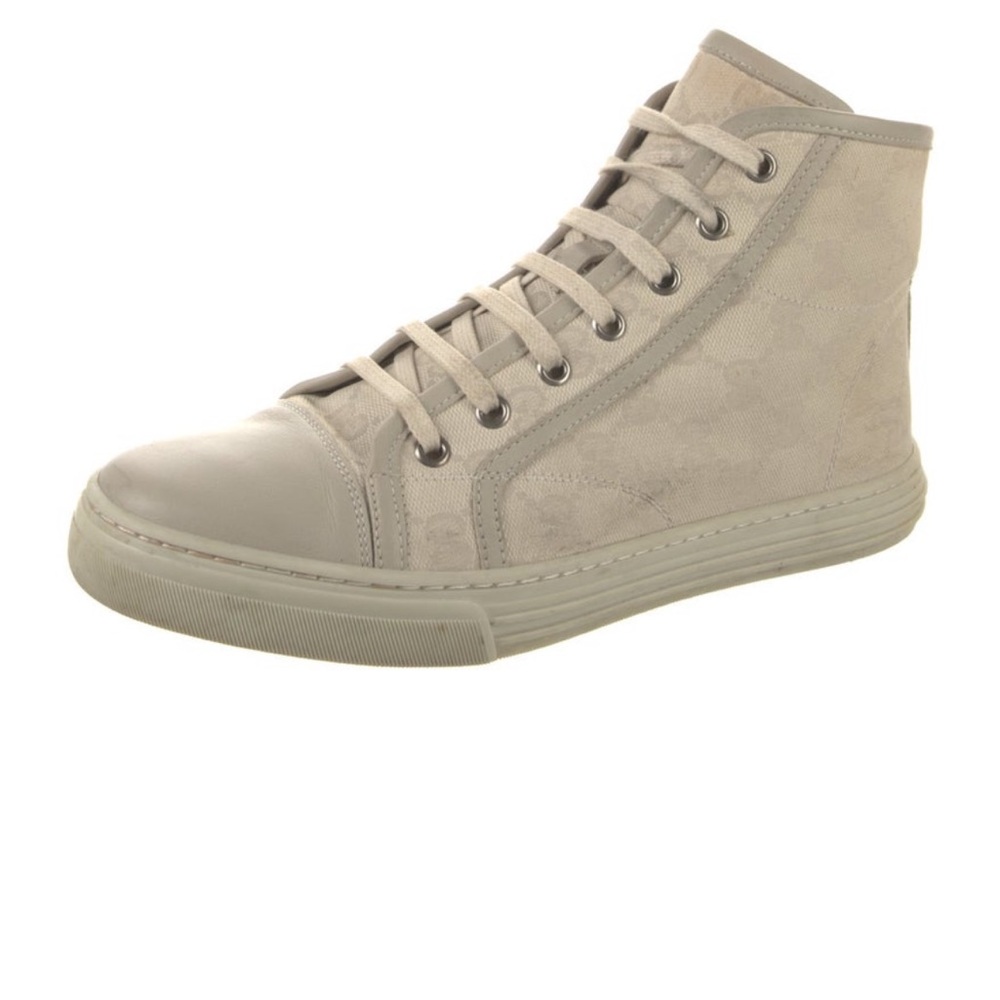 Gucci GG Canvas High-Top Sneakers Beige